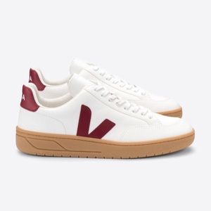 Veja V-12 Leather White Marsala Gum Sole